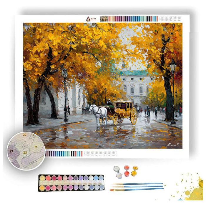 VIENNA MORNING CARRIAGE - Paint by Numbers Full Kit