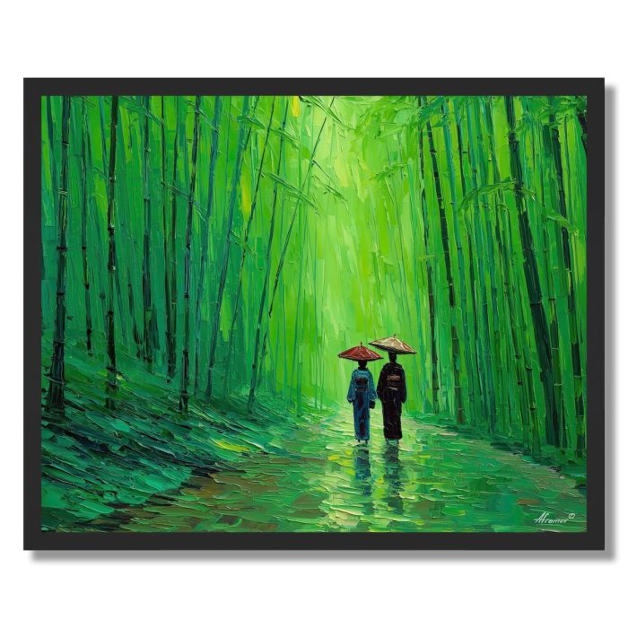 JAPANESE BAMBOO PATH - FRAMED