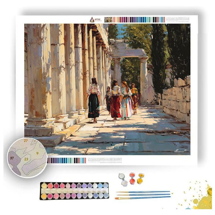 ATHENS STONE AVENUE - Paint by Numbers Full Kit