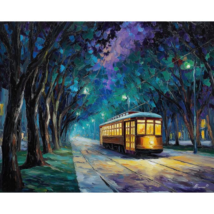 STREETCAR AT TWILIGHT