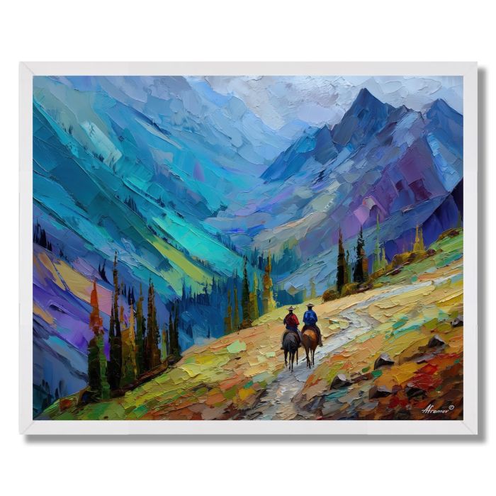 MOUNTAIN PASS JOURNEY - FRAMED