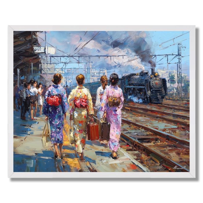 TOKYO RAIL YARD - FRAMED