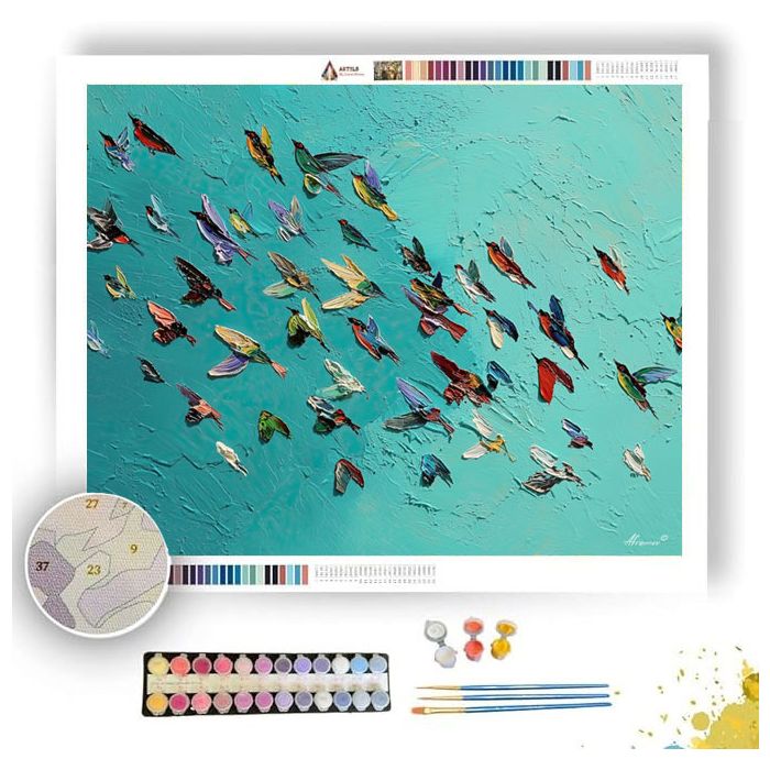 FLIGHT IN COLOR - Paint by Numbers Full Kit