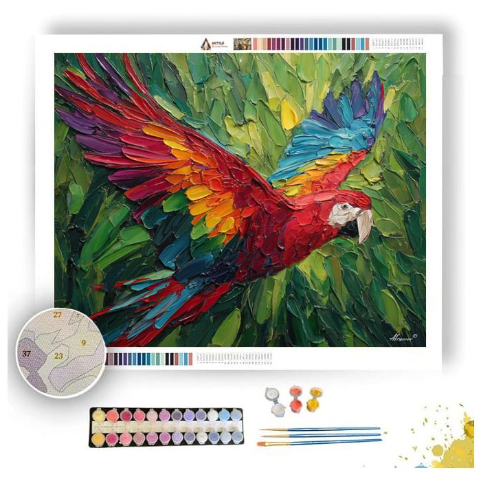 TROPICAL PARROT - Paint by Numbers Full Kit