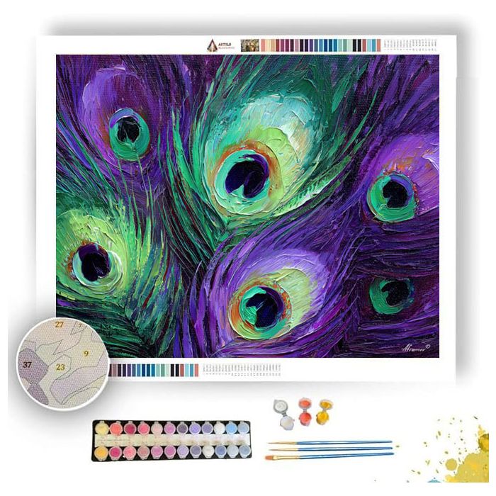 PEACOCK LIGHT - Paint by Numbers Full Kit