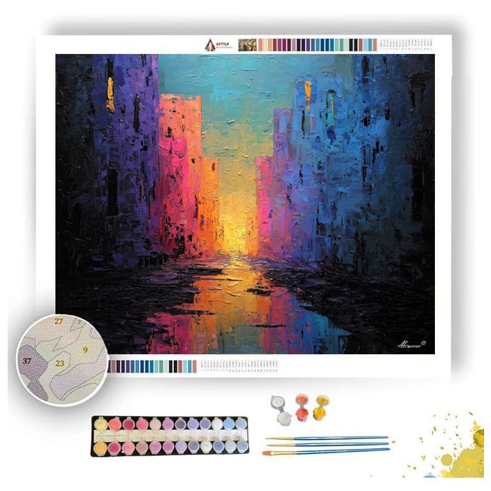 BRUSHSTROKE MEMORY - Paint by Numbers Full Kit