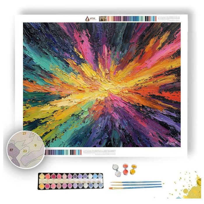 COLOR BURST - Paint by Numbers Full Kit