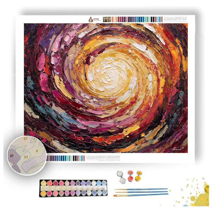 SPIRAL OF GOLD - Paint by Numbers Full Kit