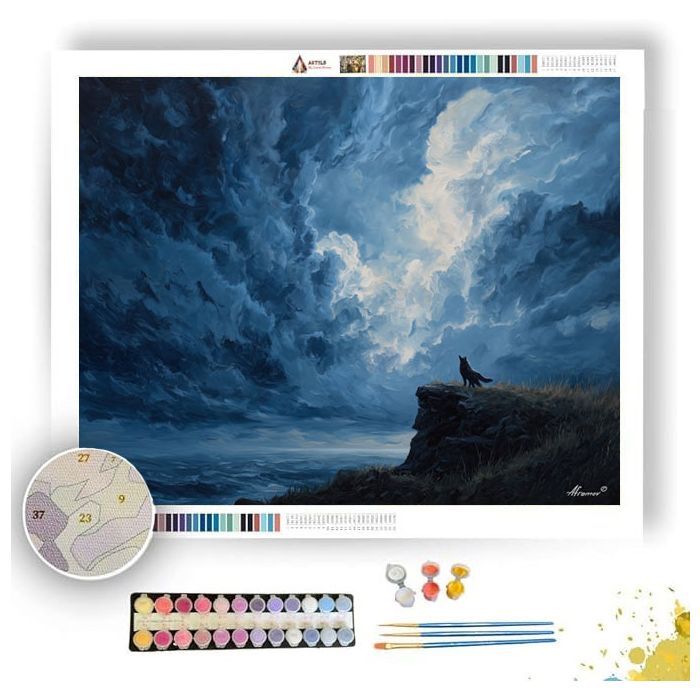 STORM EDGE WOLF - Paint by Numbers Full Kit