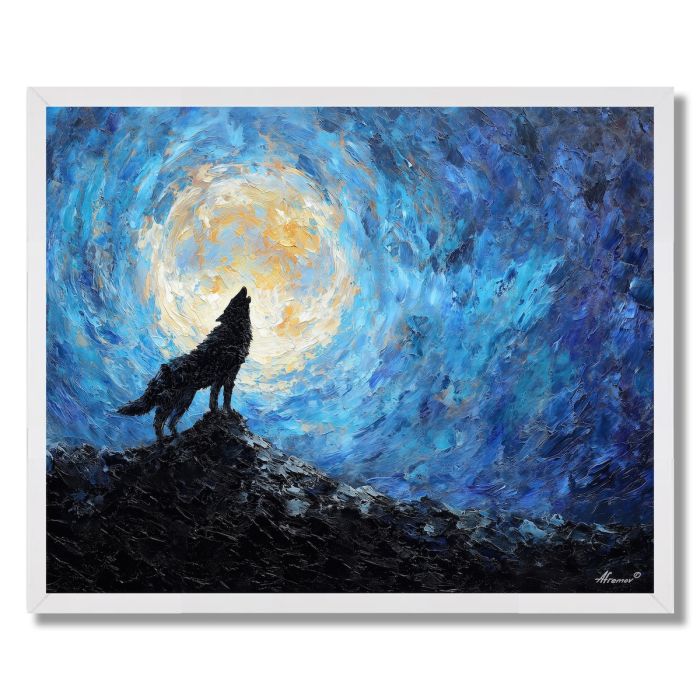 MOONLIT HOWL - FRAMED