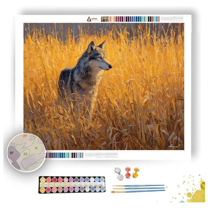 GOLDEN PRAIRIE WATCHER - Paint by Numbers Full Kit