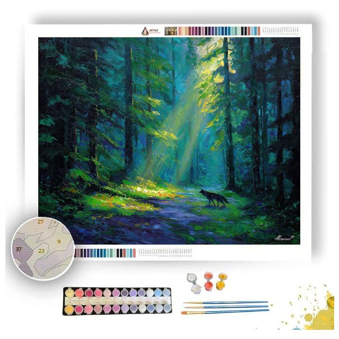 FOREST PATH PATROL - Paint by Numbers Full Kit
