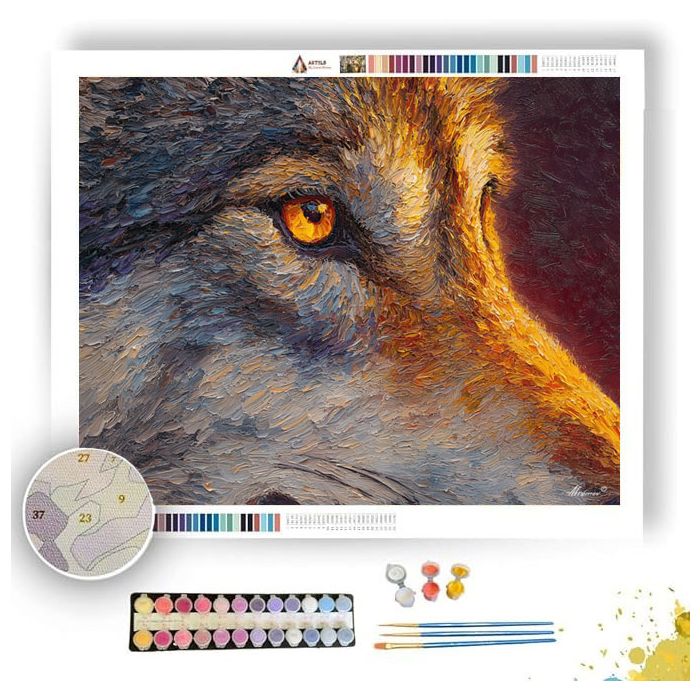 GOLDEN FUR FLARE - Paint by Numbers Full Kit