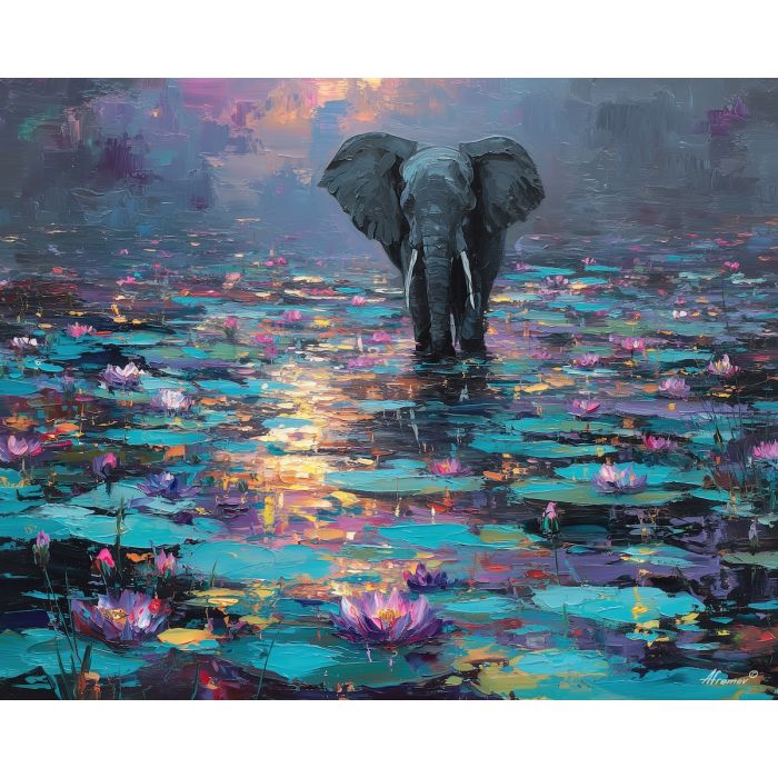 LOTUS PATH ELEPHANT