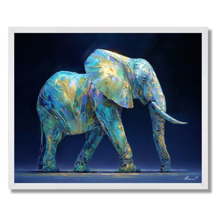 OPAL SPIRIT ELEPHANT - FRAMED