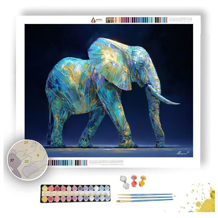 OPAL SPIRIT ELEPHANT - Paint by Numbers Full Kit