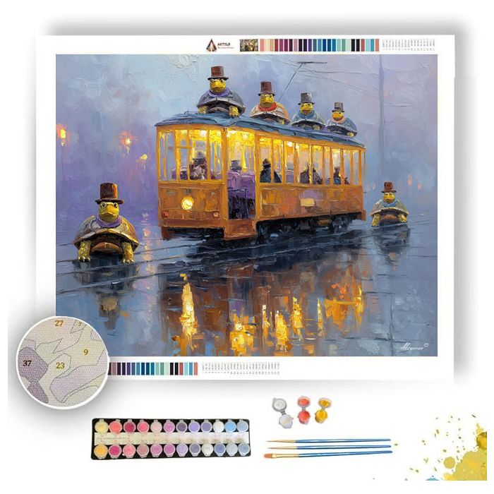 CITY COMMUTER TURTLES - Paint by Numbers Full Kit