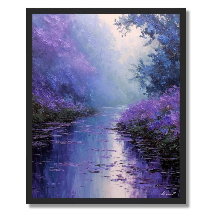 PURPLE MIST RIVER - FRAMED