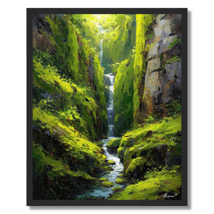 MOSSY CLIFF FALLS - FRAMED