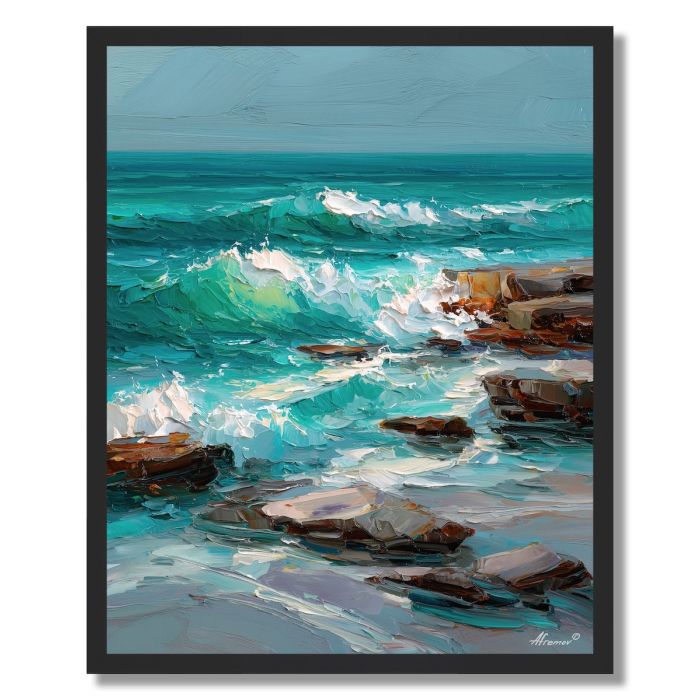 SEA FOAM ADAGIO - FRAMED
