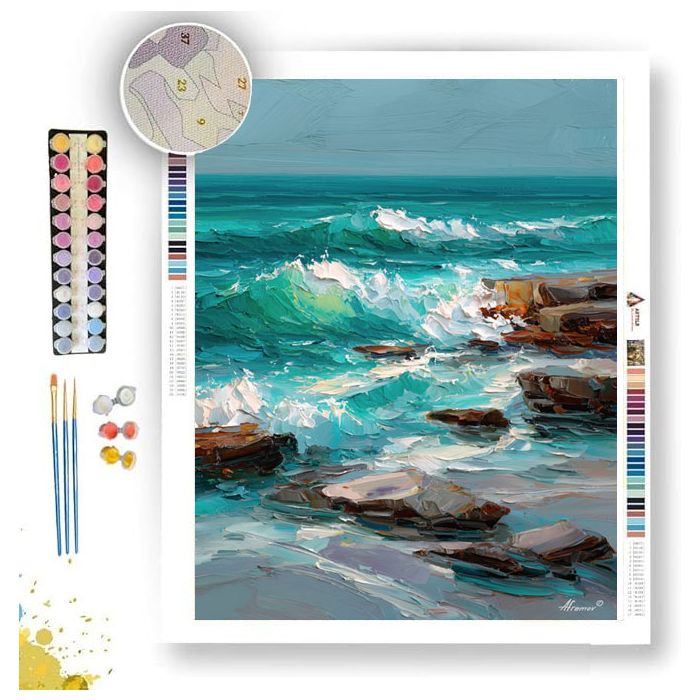 SEA FOAM ADAGIO - Paint by Numbers Full Kit