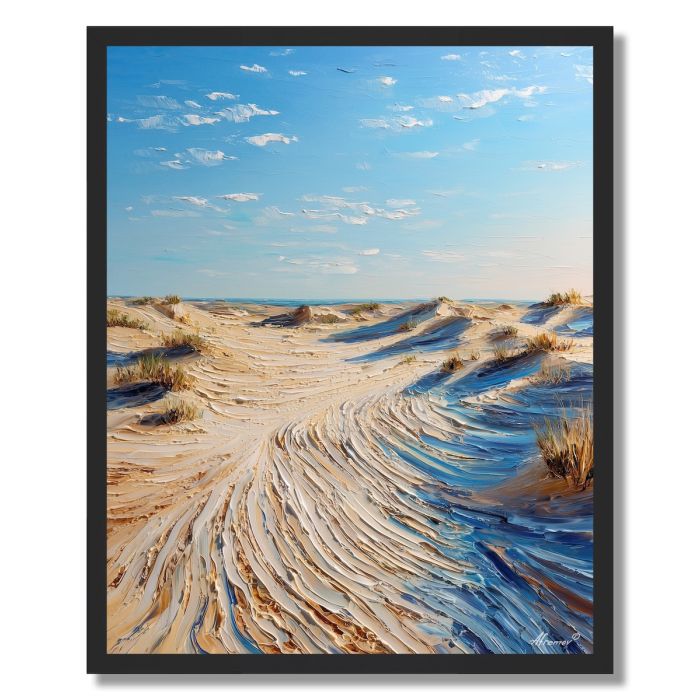 WIND ACROSS THE DUNES - FRAMED