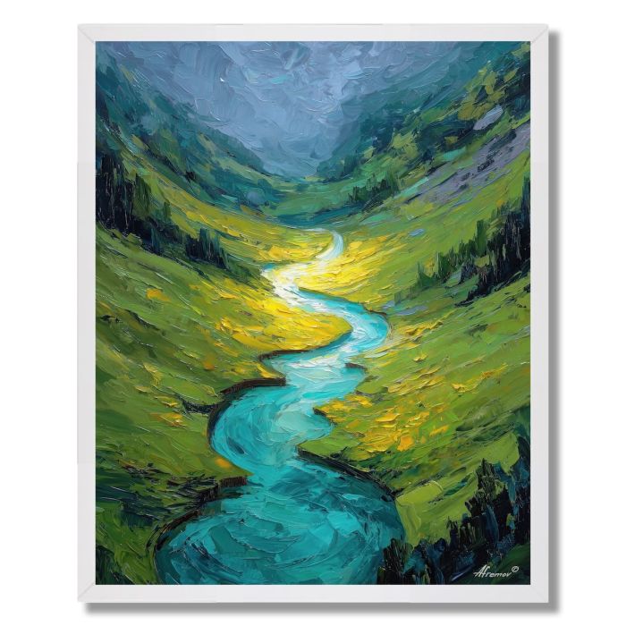 TURQUOISE HOLLOW - FRAMED