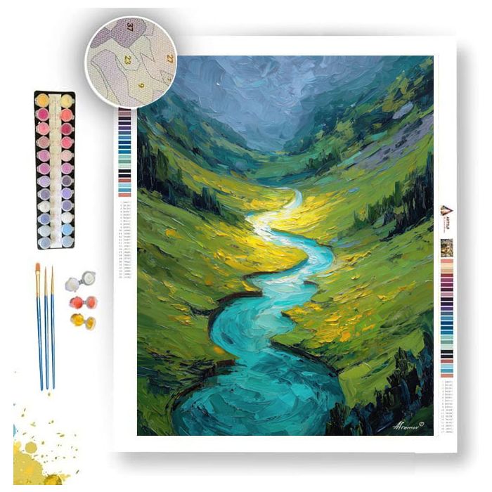 TURQUOISE HOLLOW - Paint by Numbers Full Kit