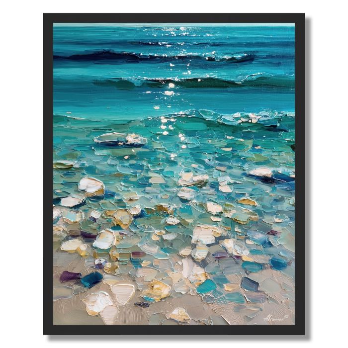 CRYSTAL SHORELINE - FRAMED