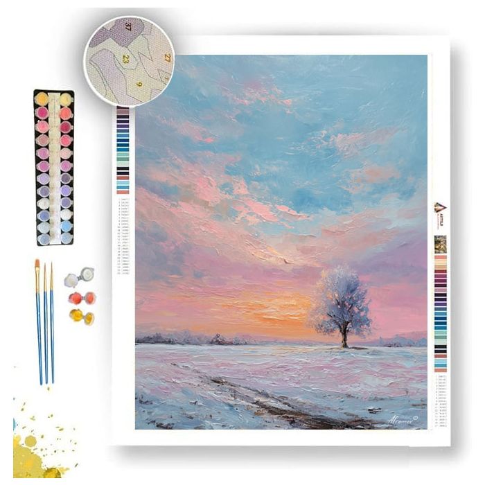 SILENT FROST FIELD - Paint by Numbers Full Kit