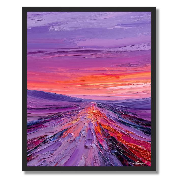 ORANGE DUNE LINE - FRAMED