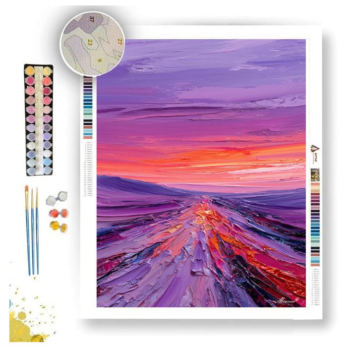 ORANGE DUNE LINE - Paint by Numbers Full Kit