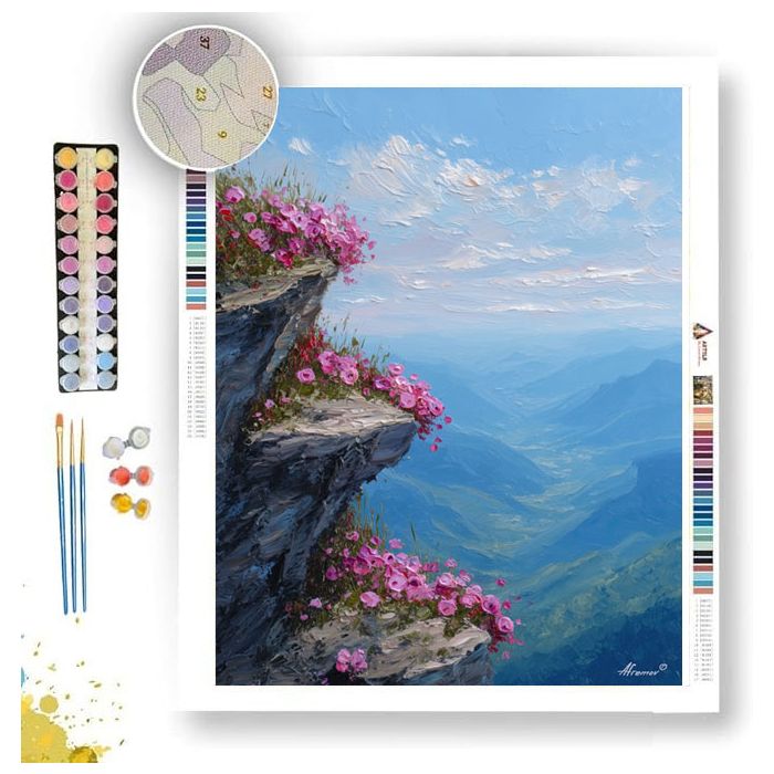 MOUNTAIN BLOOM EDGE - Paint by Numbers Full Kit
