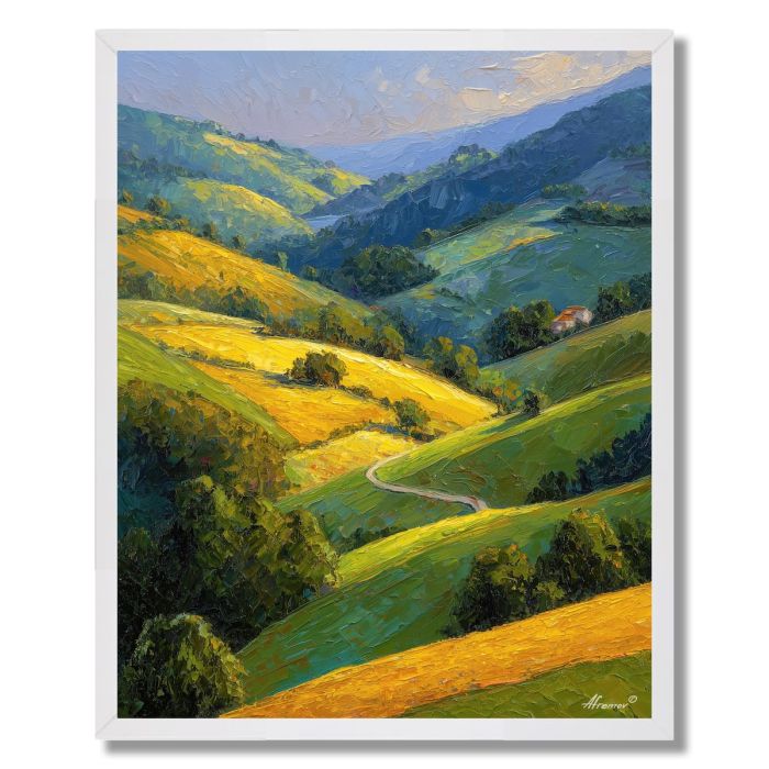 MORNING IN THE HILLS - FRAMED