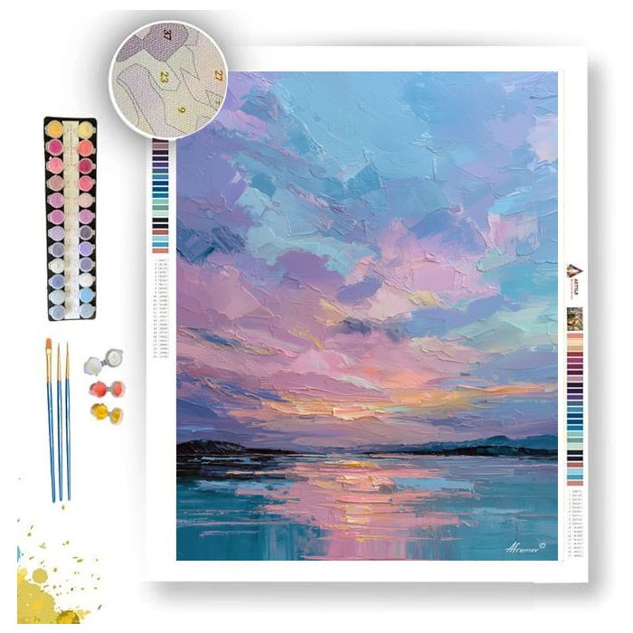 DAWN OVER QUIET BAY - Paint by Numbers Full Kit
