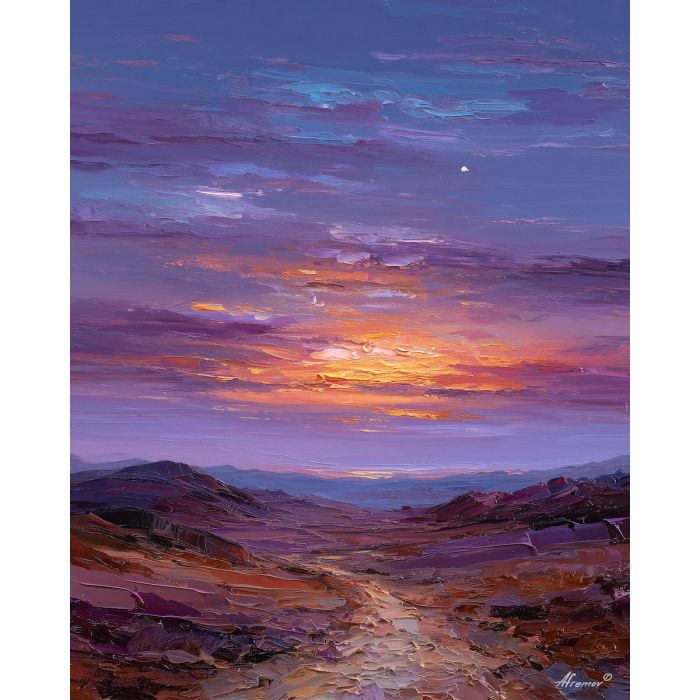 SUNSET OVER THE MOORS