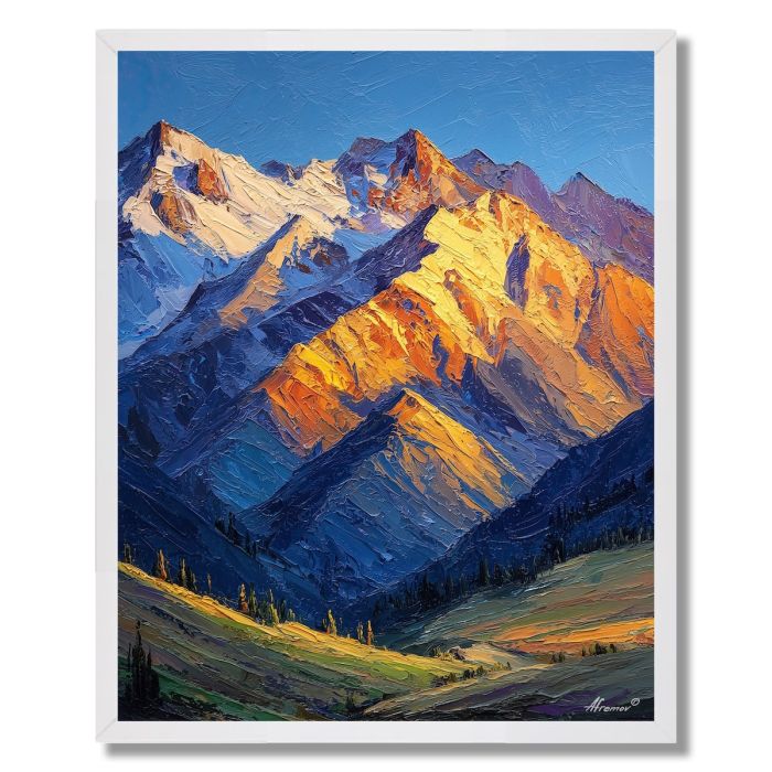 SUN AND SHADOW RIDGE - FRAMED