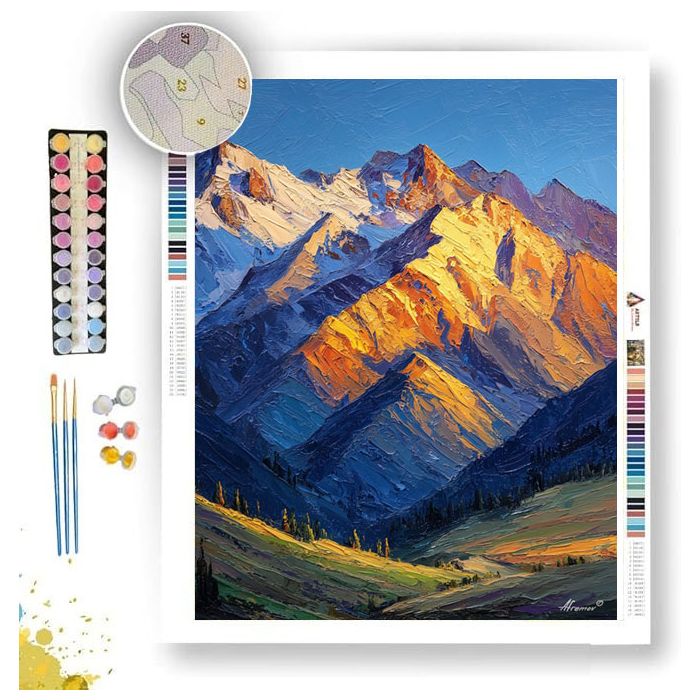 SUN AND SHADOW RIDGE - Paint by Numbers Full Kit