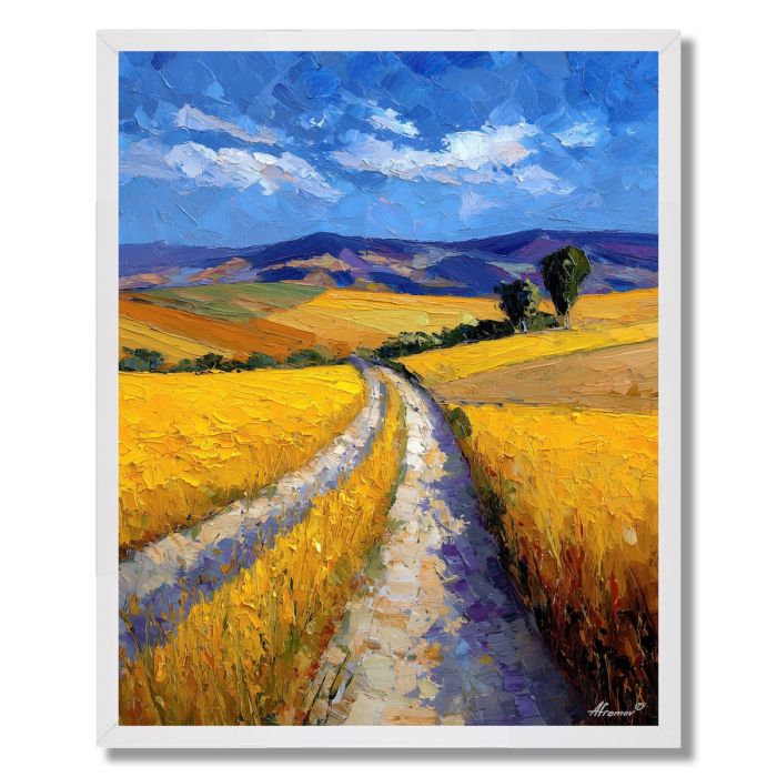 GOLDEN WIND ROAD - FRAMED