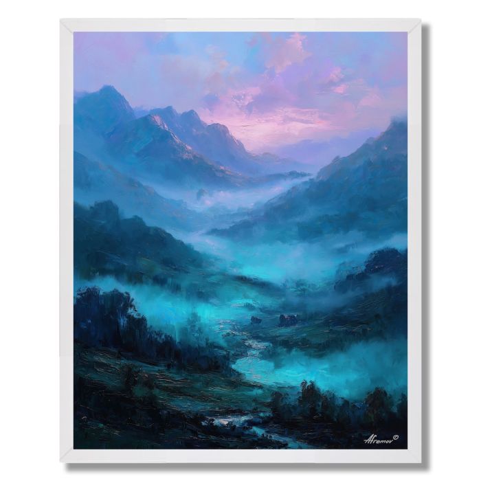 BRILLIANT VALLEY SEA - FRAMED