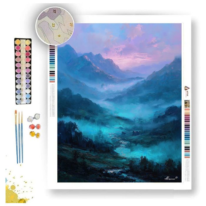 BRILLIANT VALLEY SEA - Paint by Numbers Full Kit