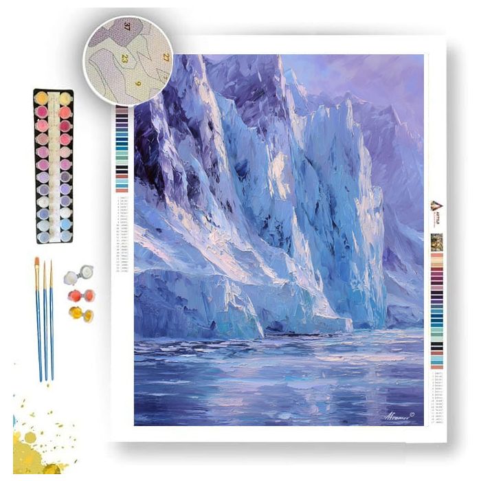 VIOLET ICE CLIFF - Paint by Numbers Full Kit