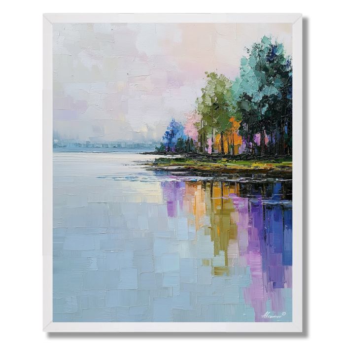 SOFT MORNING LAKE - FRAMED