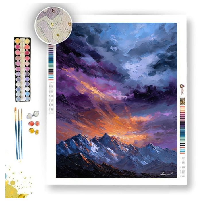MOUNTAIN RAINLIGHT - Paint by Numbers Full Kit