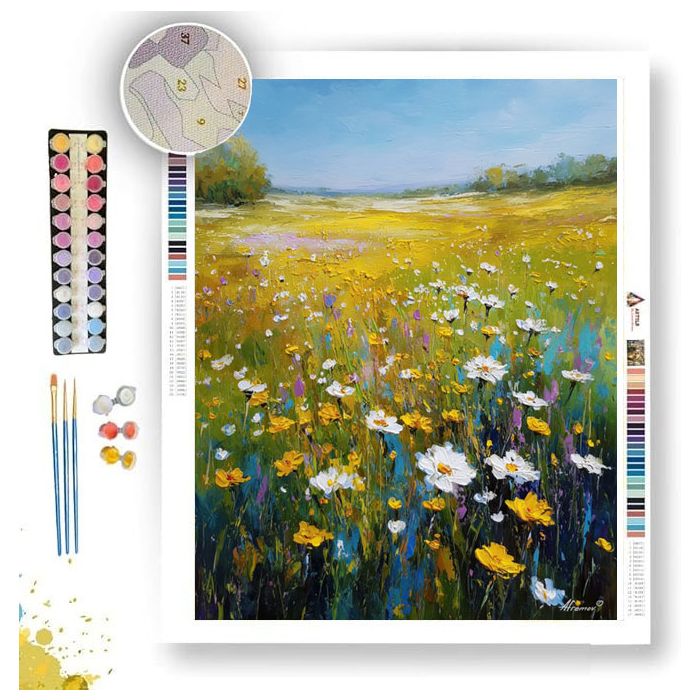 MEADOW OF YELLOW LIGHT - Paint by Numbers Full Kit