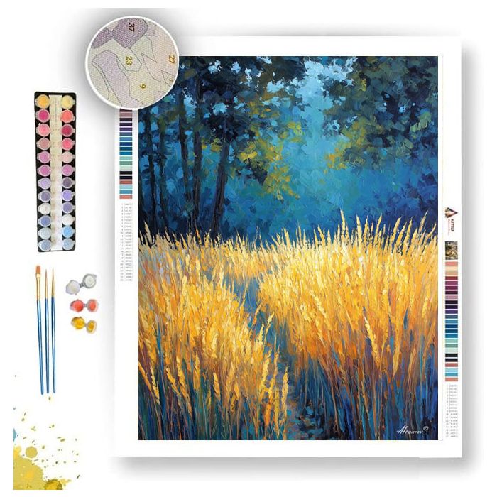 BRIGHT MEADOW SHADOWS - Paint by Numbers Full Kit