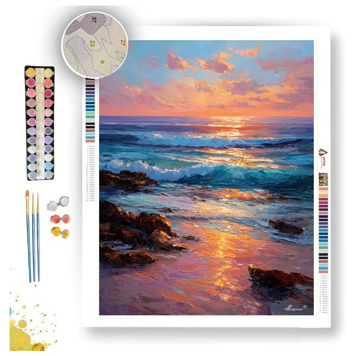 SOFT TIDE MORNING - Paint by Numbers Full Kit