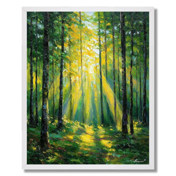 EMERALD SUNSHAFTS - FRAMED