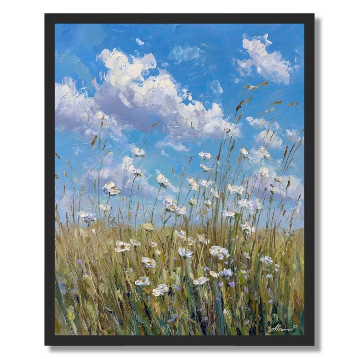 PEARL SKY MEADOW - FRAMED