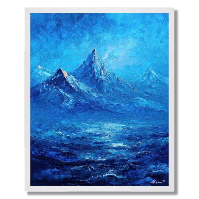 SAPPHIRE MOUNTAIN WAVE - FRAMED